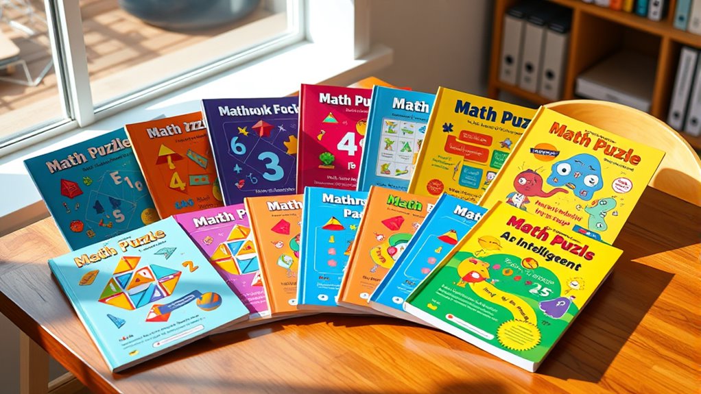 top math puzzle workbooks