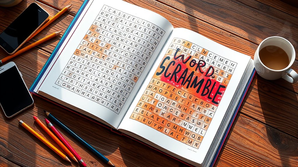 top word scramble books
