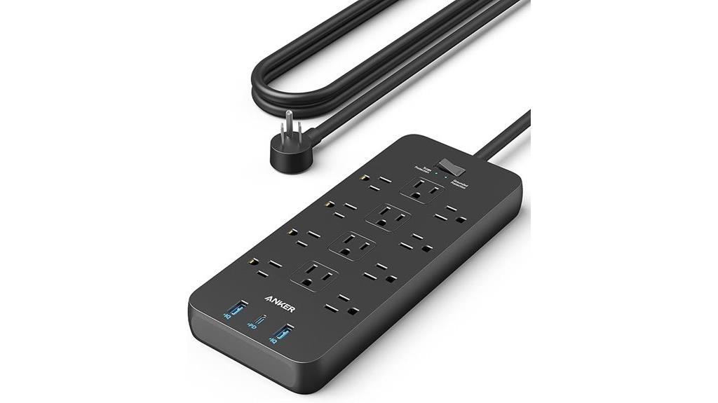 twelve outlet usb power strip