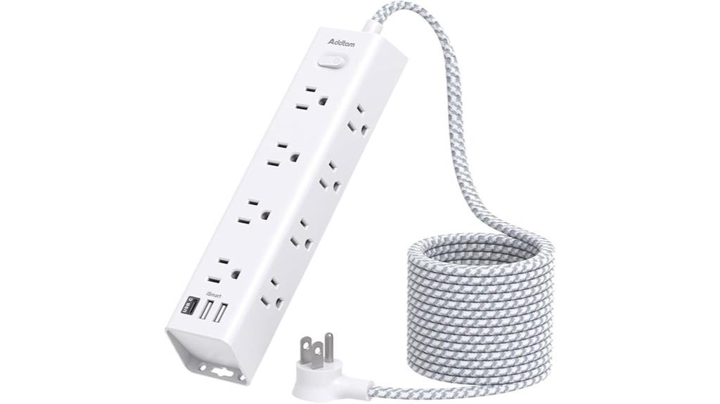 twelve outlet usb power strip