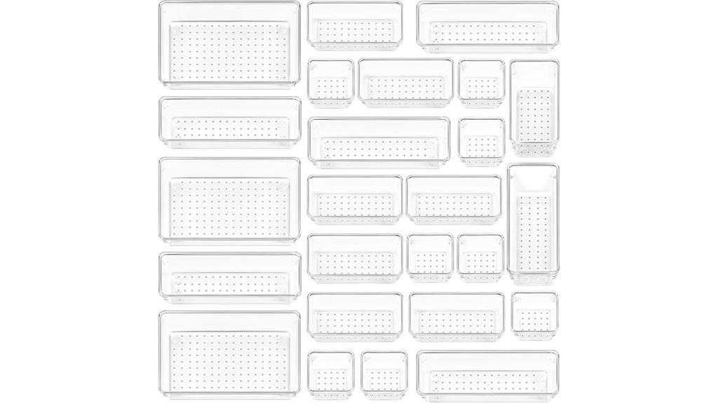 twenty five clear organizers