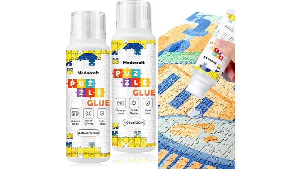 two 120ml puzzle glues