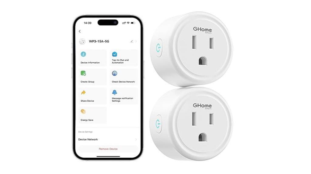 two pack smart wi fi plugs