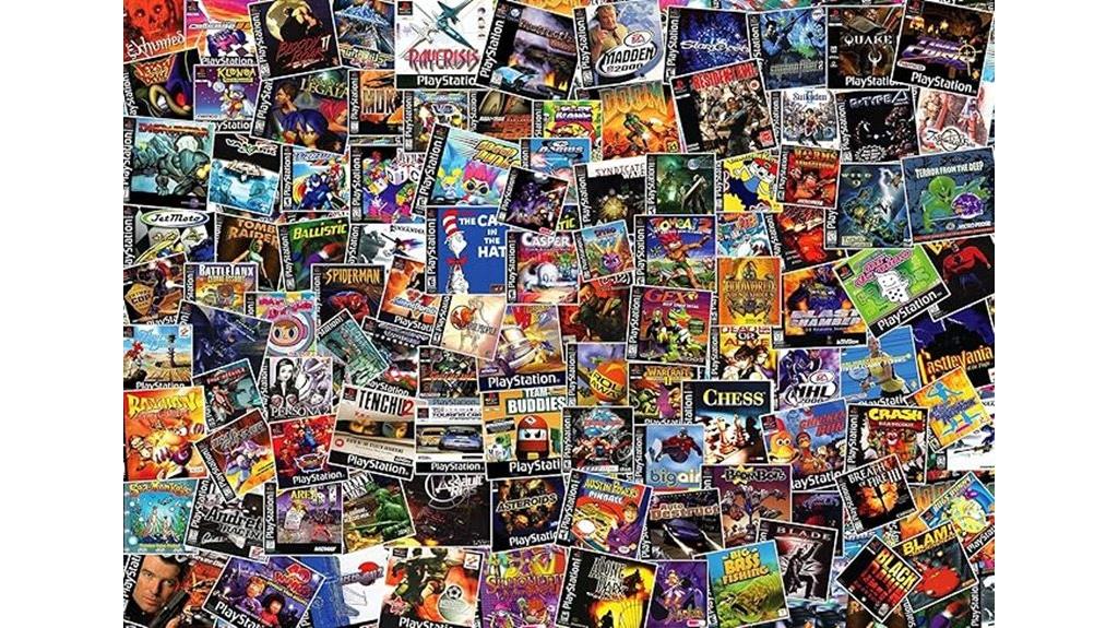 video game puzzle collage