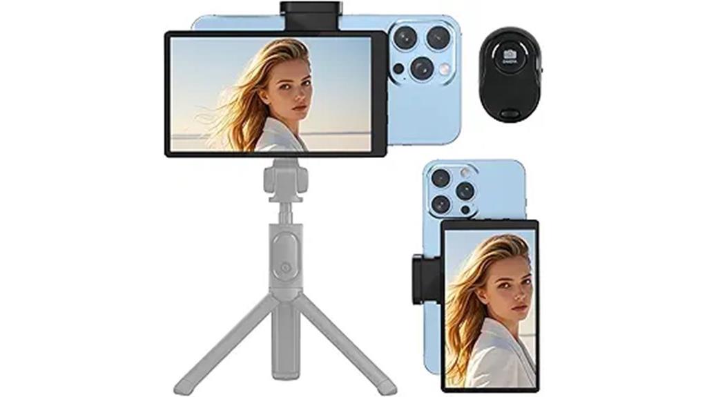 vlog selfie monitor screen