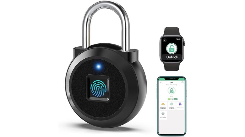 waterproof biometric lock