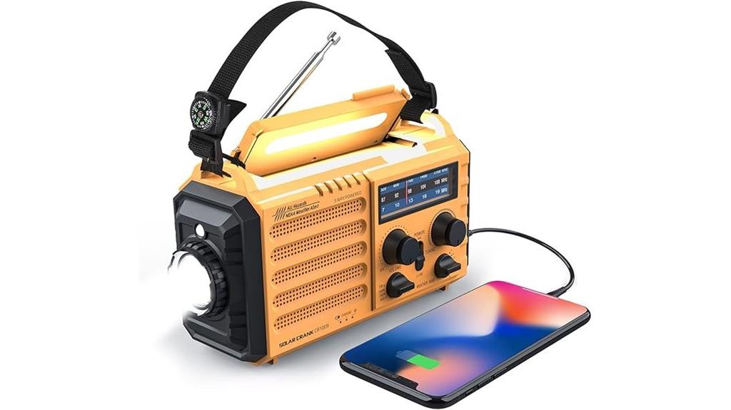 weather radio with battery