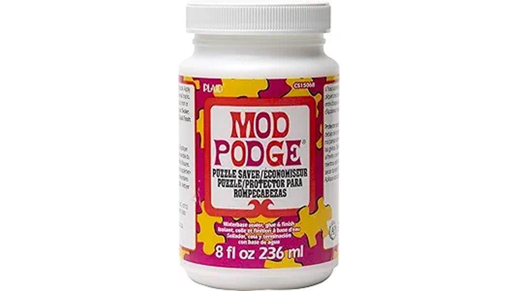 white mod podge puzzle saver