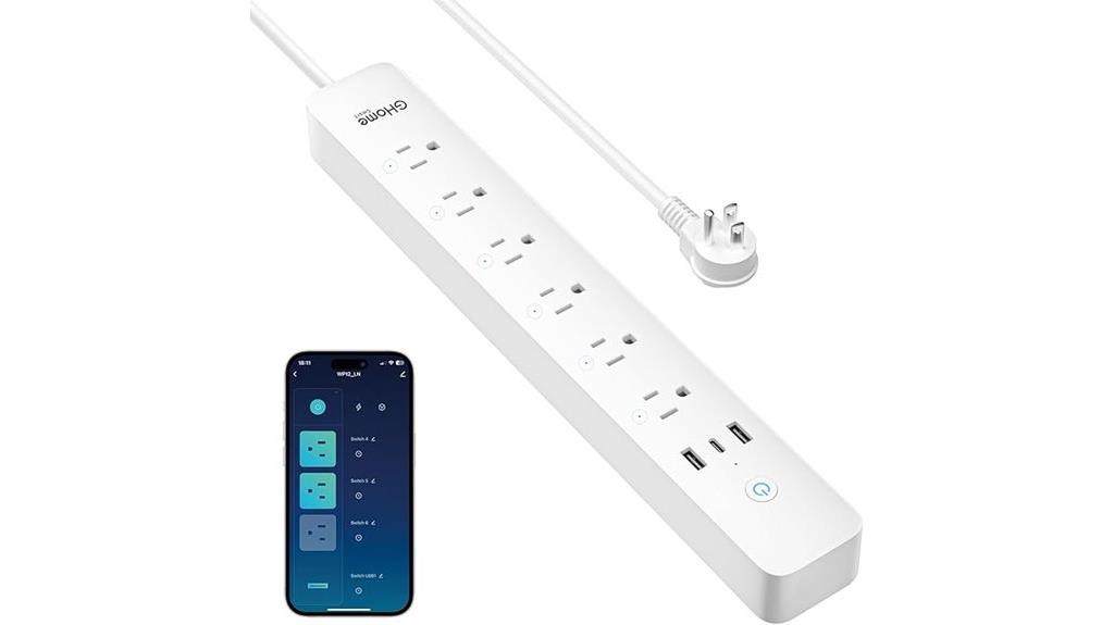 wifi enabled 6 outlet power strip
