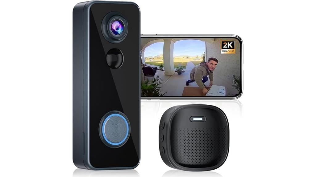 wireless 2k video doorbell