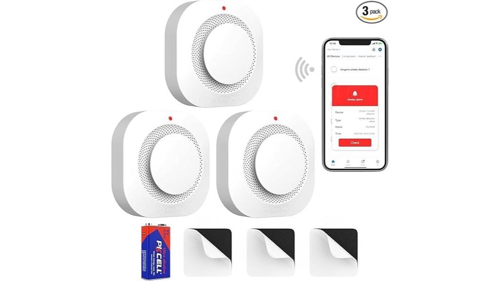 wireless battery operated smoke detector