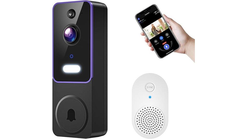 wireless doorbell with night vision