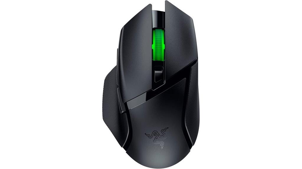 wireless gaming mouse with controls