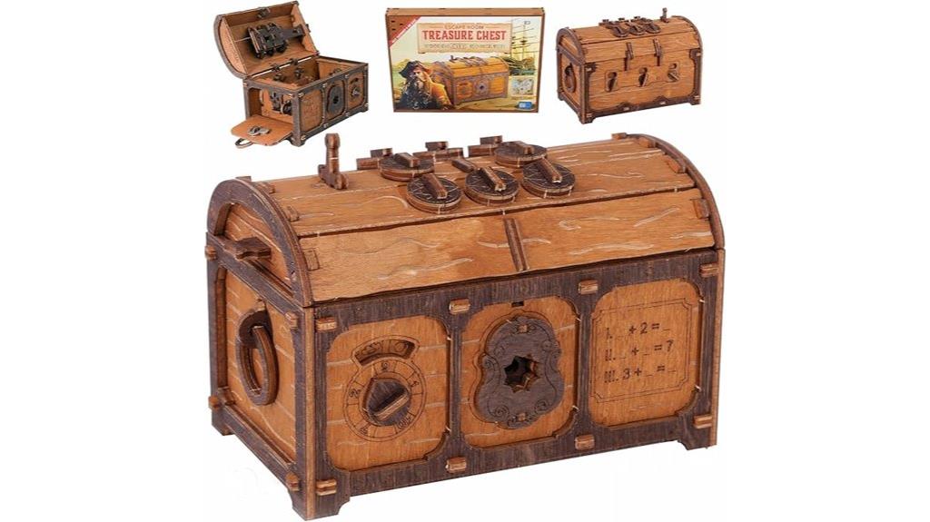 wooden city treasure chest