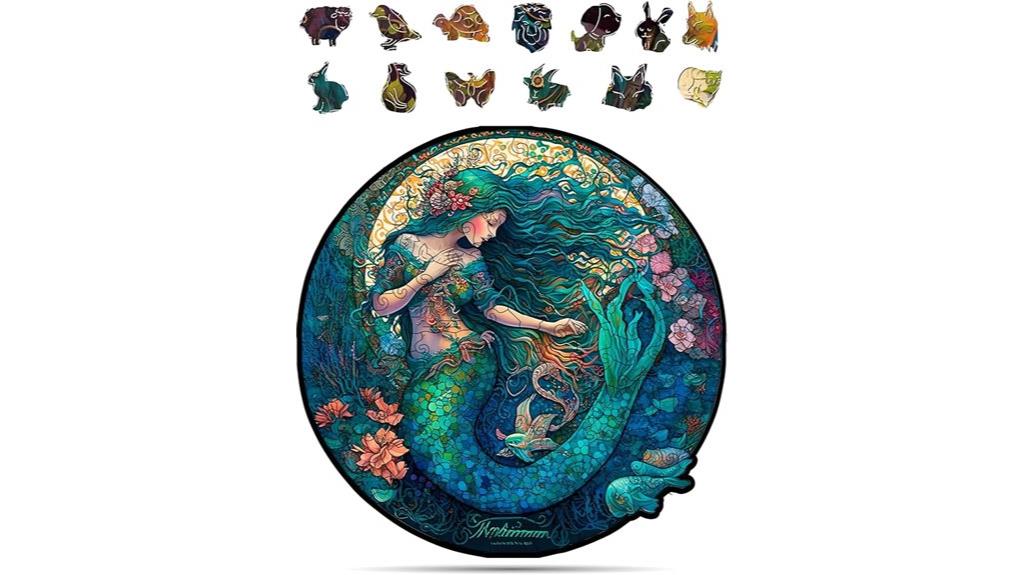 wooden creature puzzle set