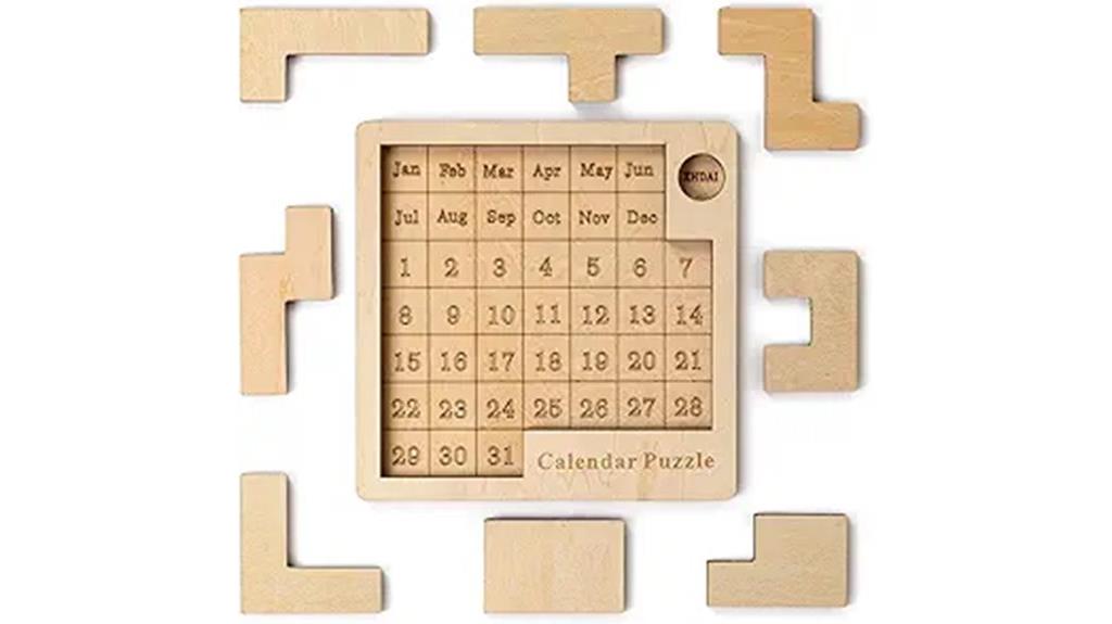 wooden daily puzzle board