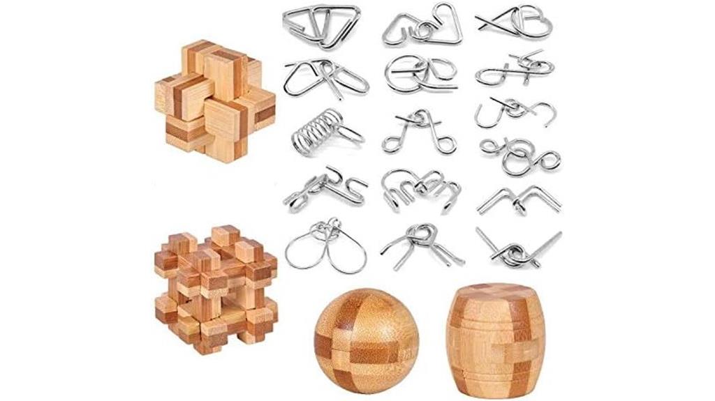 wooden interlocking puzzle game