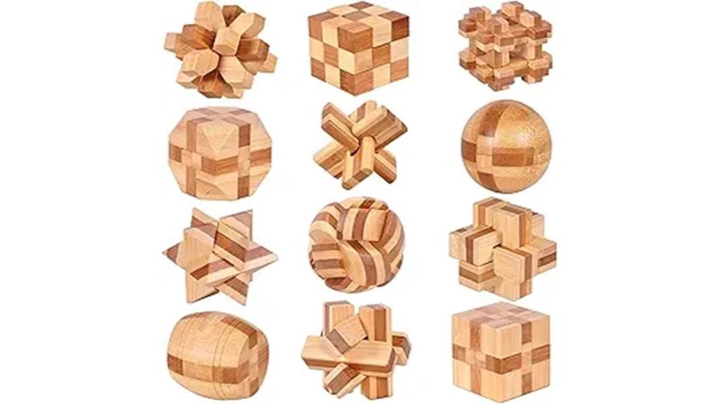 wooden puzzle set