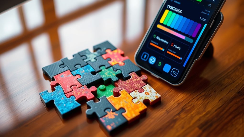 augmented reality puzzle connectivity