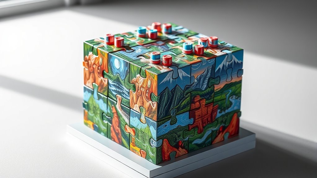 connecting multiple 3d puzzles