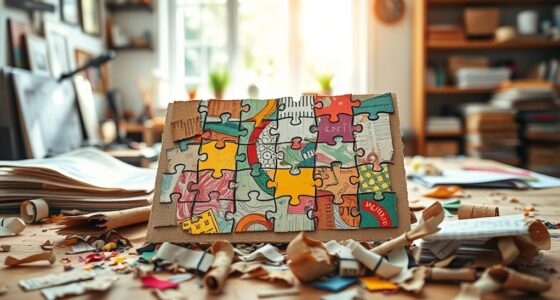 creating puzzles with recycled materials