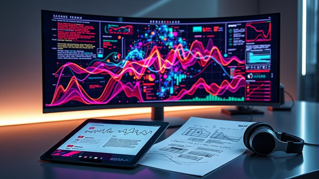 integrating text images sound