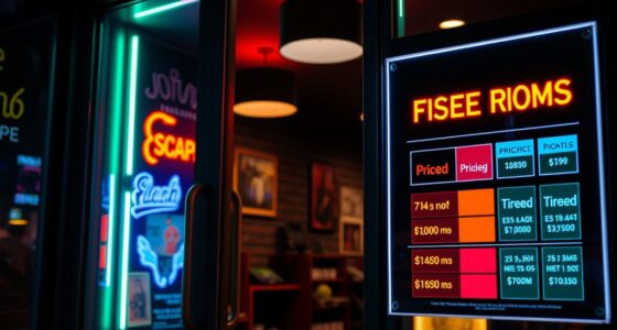 pricing strategies for escape rooms