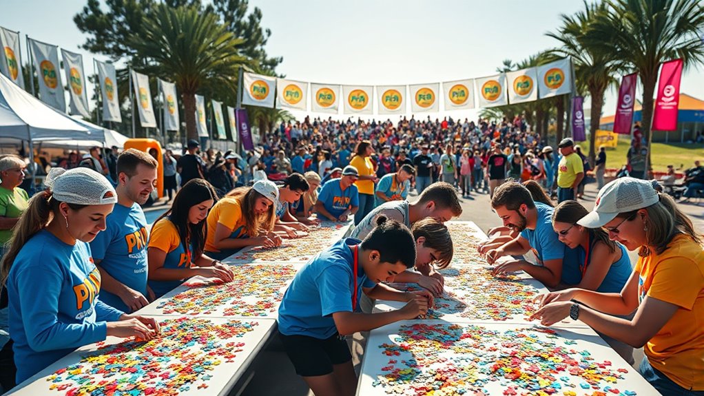 puzzle race charity event