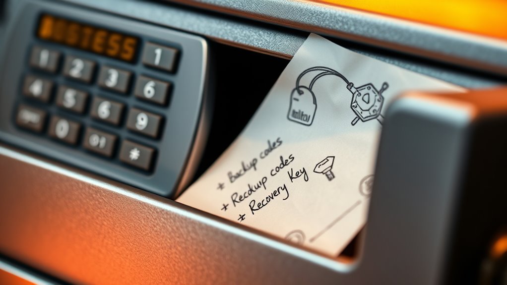 secure backup codes safeguard