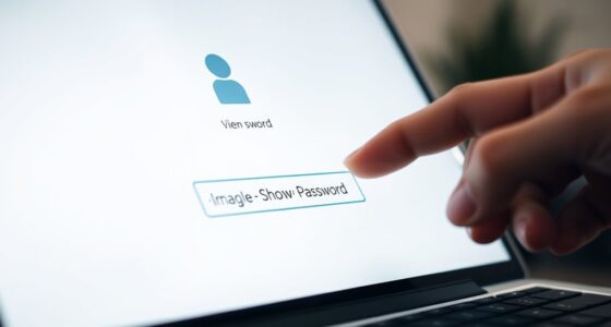 securely reveal password display