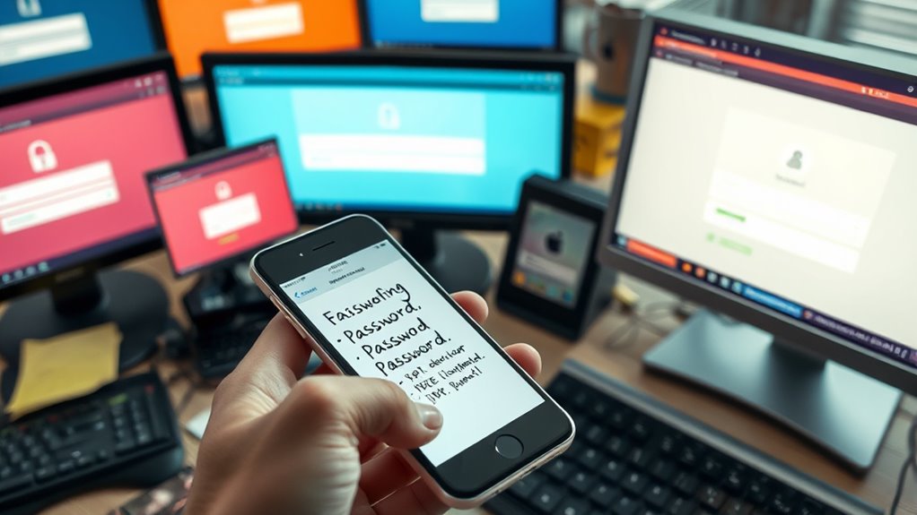 use strong unique passwords