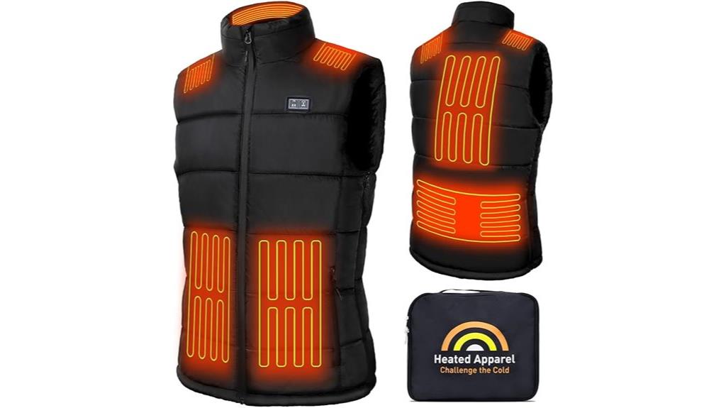 heated vest with large capacity