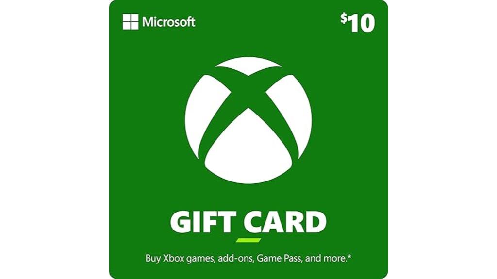 ten dollar digital xbox gift