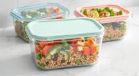 top glass meal storage