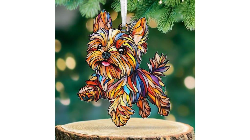 yorkie dog tree ornaments
