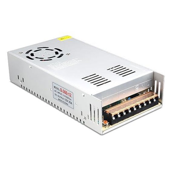12V 30A Power Supply for LED and Security Systems