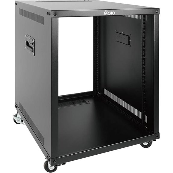 Tecmojo 12U Mobile Rolling Network Server Rack