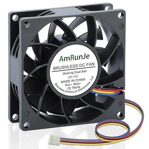 12V 80mm PWM Dual Ball Bearing Cooling Fan
