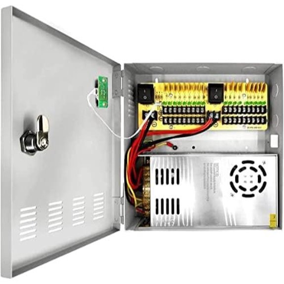18-Channel 12V CCTV Power Supply with Lock
