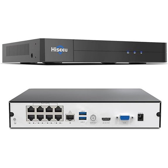 Hiseeu 16-Channel 4K PoE NVR with Remote Access