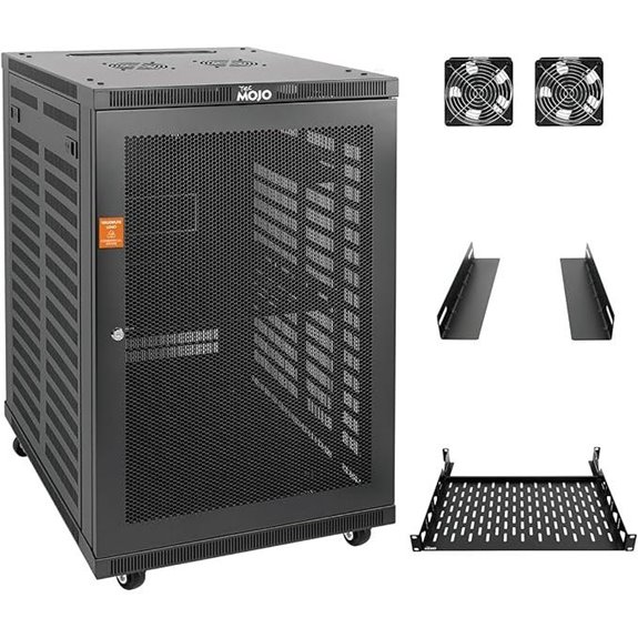 Tecmojo 18U Wall Mount Server Rack with Casters