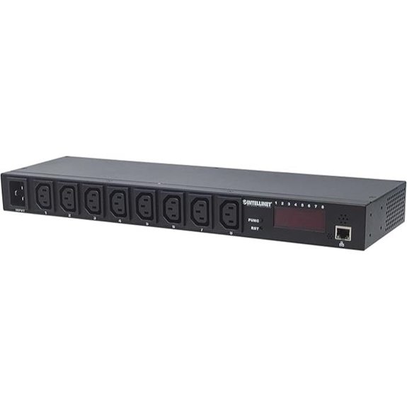 Intellinet 19 8-Port PDU with Monitoring and Display