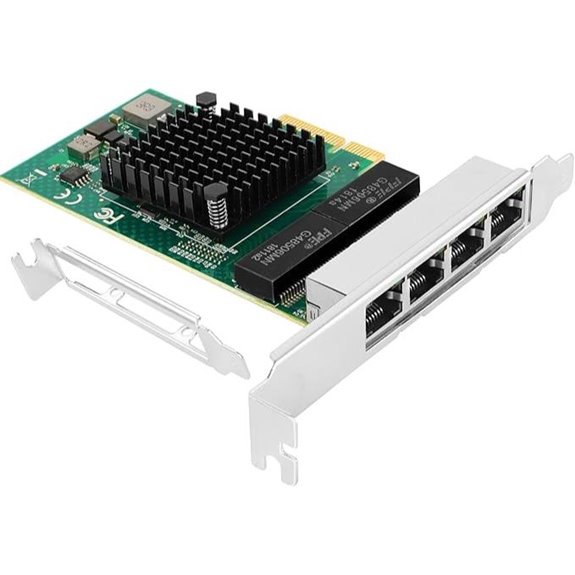 Vogzone 1Gb PCIe NIC Network Card with Quad RJ45