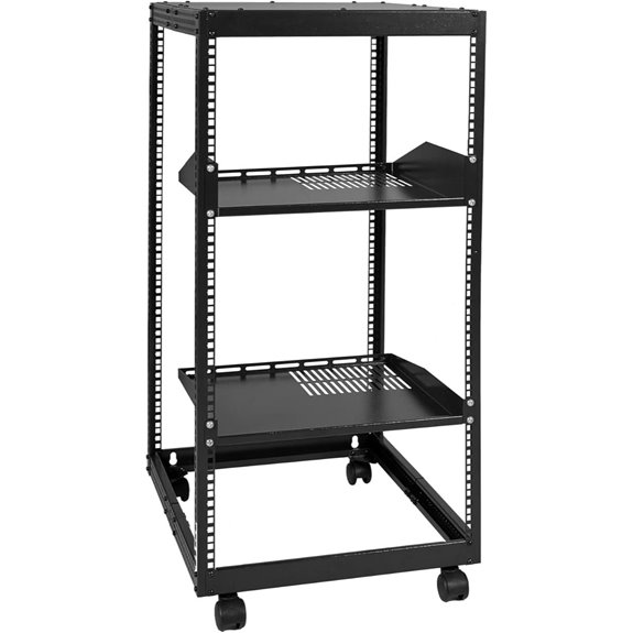 VEVOR 20U Open Frame Server Rack with Casters