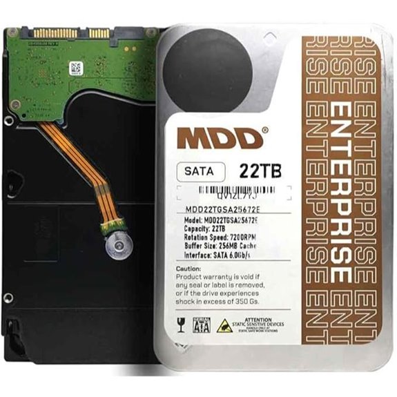 MDD 22TB 7200RPM SATA Enterprise Hard Drive