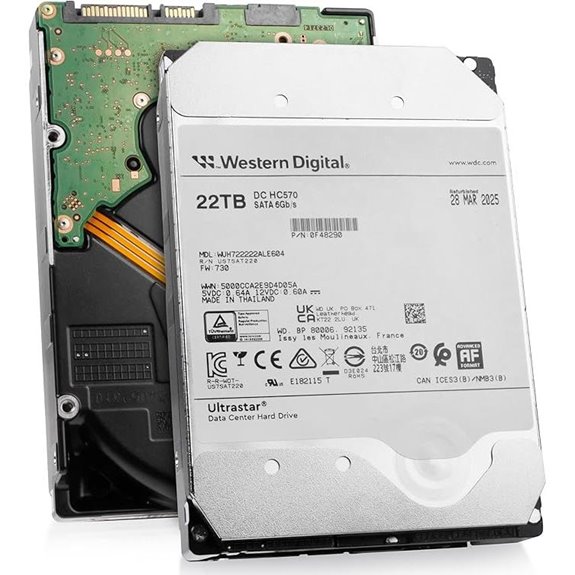 Western Digital Ultrastar 22TB Enterprise Hard Drive