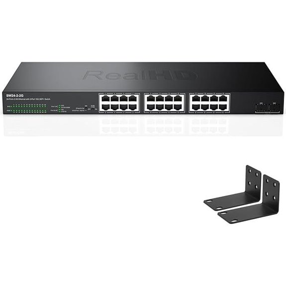 24-Port 2.5G Managed Ethernet Switch with 10G SFP