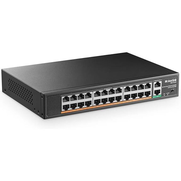 MokerLink 24 Port PoE Switch with 2 Gigabit Uplink