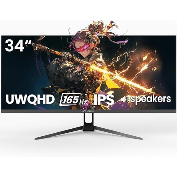 CRUA 34 Ultrawide Gaming Monitor 165Hz