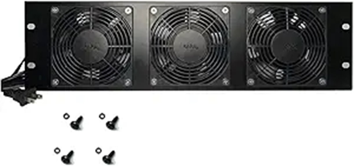 Rack Mount Fan Panel 3U for Cooling Racks